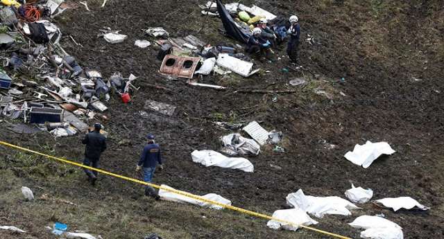 59 Colombia plane crash victims identified, authorities say